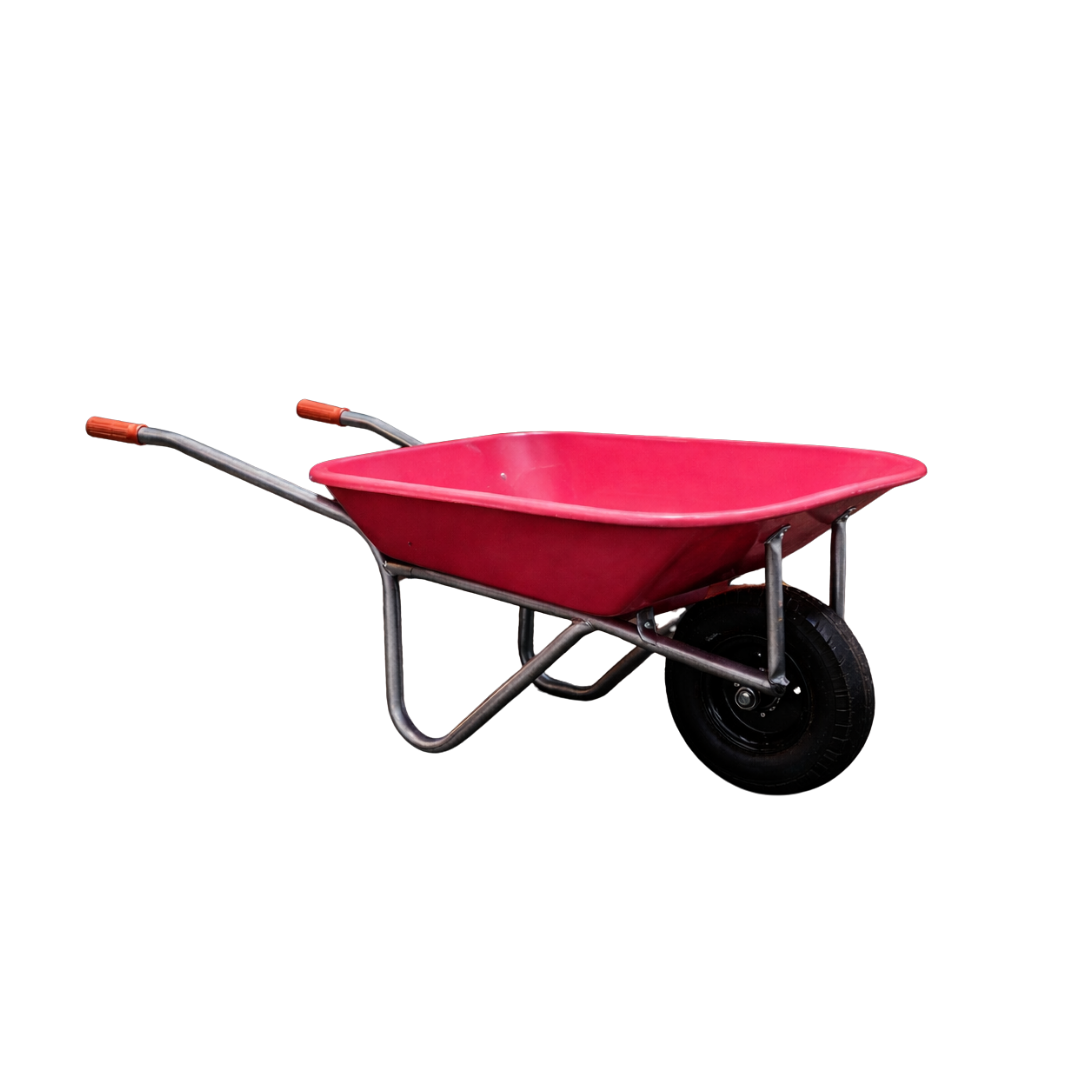 RUFF 90L Hard Plastic Wheelbarrow