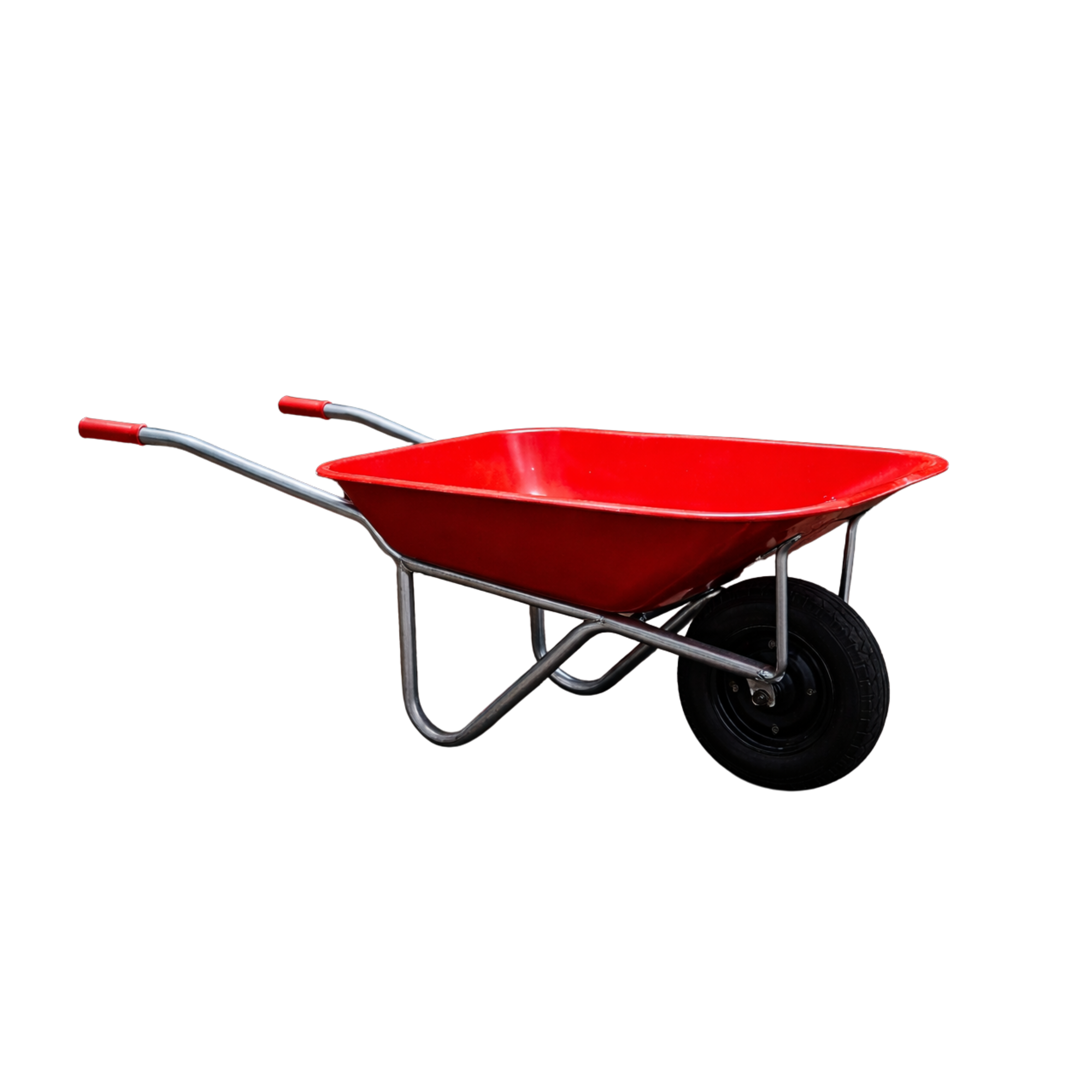 RUFF Heavy-Duty Steel Wheelbarrow